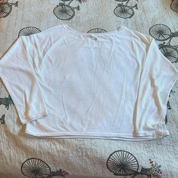 White Striped Women's Top - Picture 7 of 9